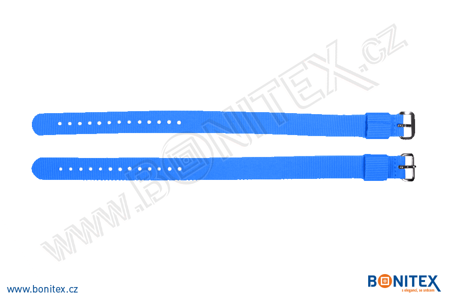 Náramek-nylon-INA55-samostatná nylonová páska,260-275x17mm,kov.spona 1-modrá - bonitex