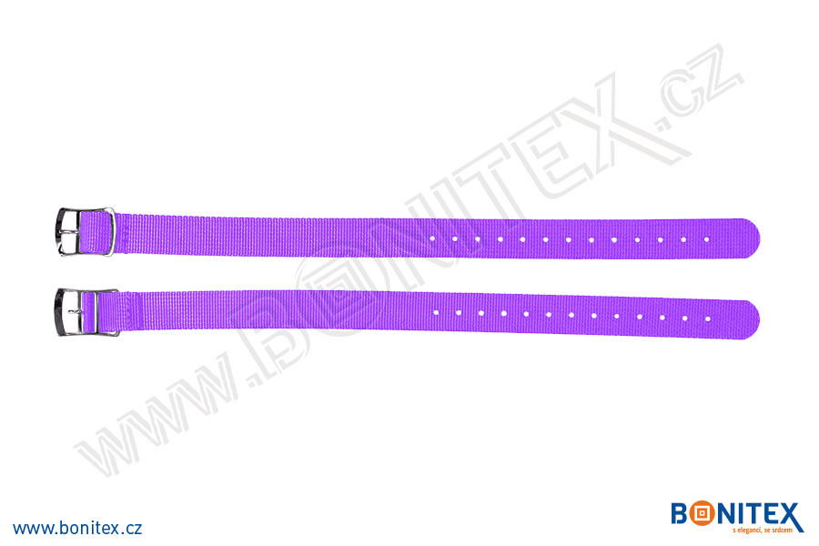 Náramek-nylon-INA55-samostatná nylonová páska,260-275x15mm,kov.spona 2-fialová - bonitex